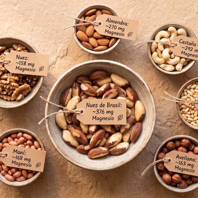 Magnesio en frutos secos: beneficios y ranking
