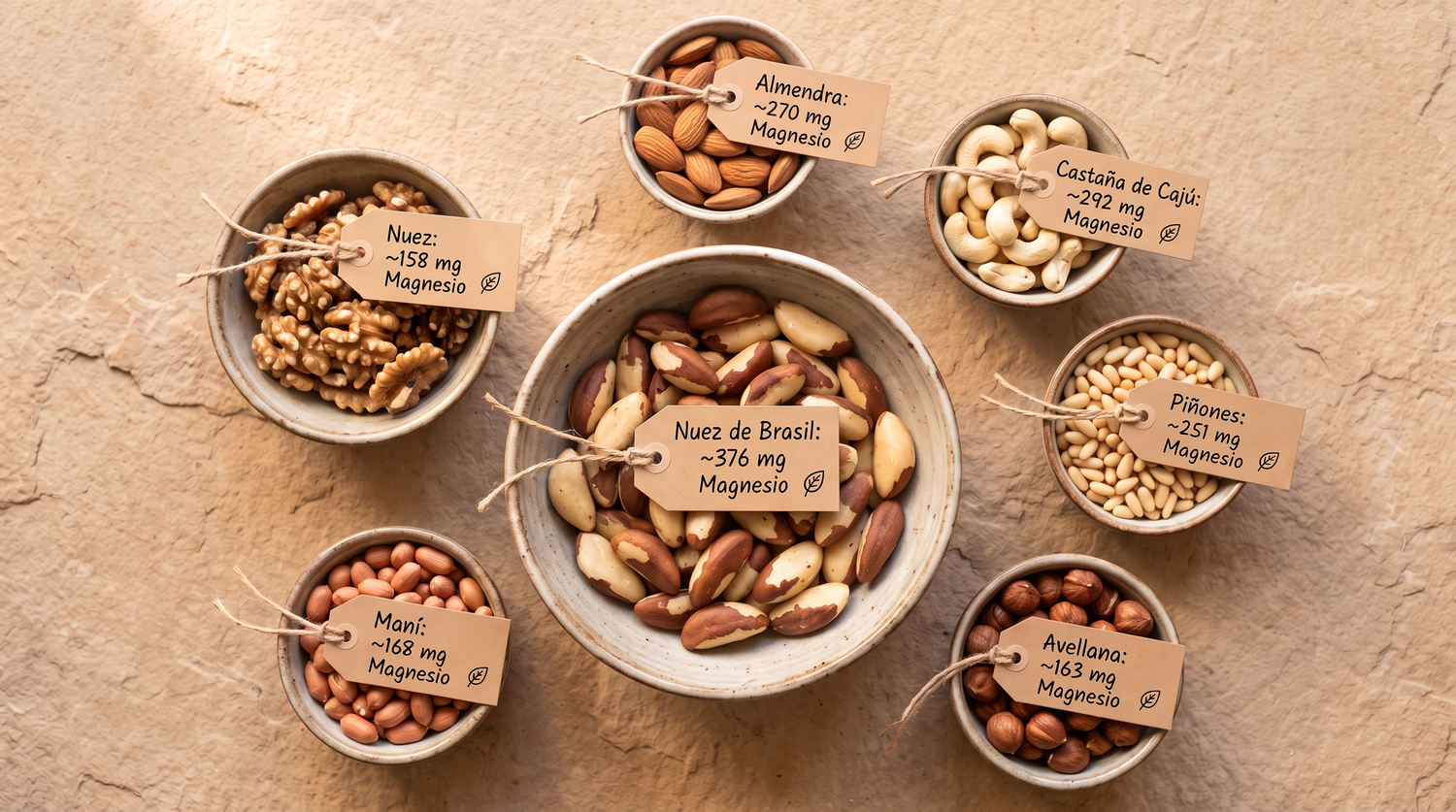 Magnesio en frutos secos: beneficios y ranking