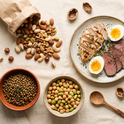 Frutos secos, legumbres y carne: cuál aporta mejor proteína