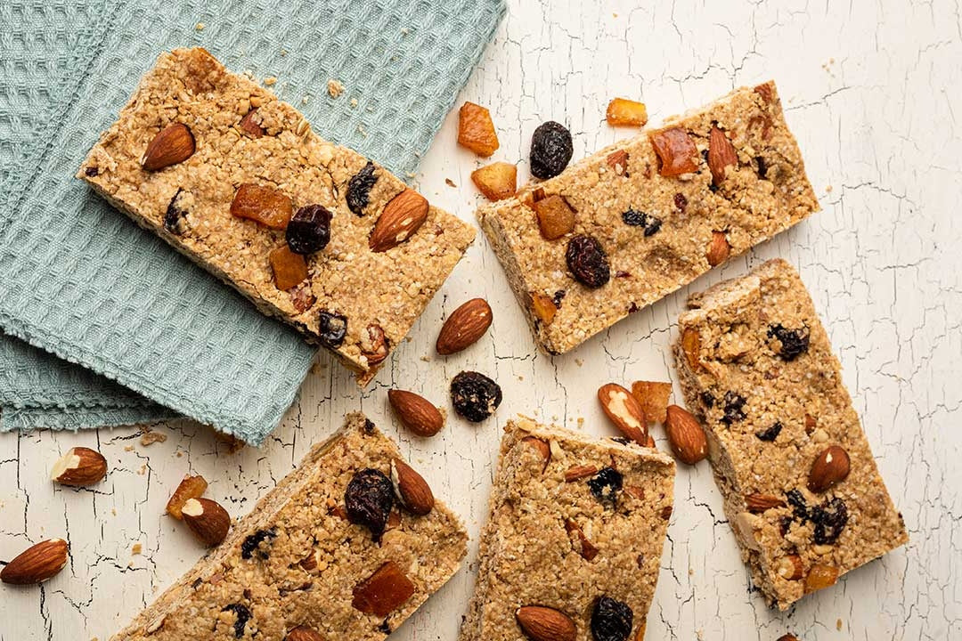 Barritas energéticas con avena y jengibre y canela mix