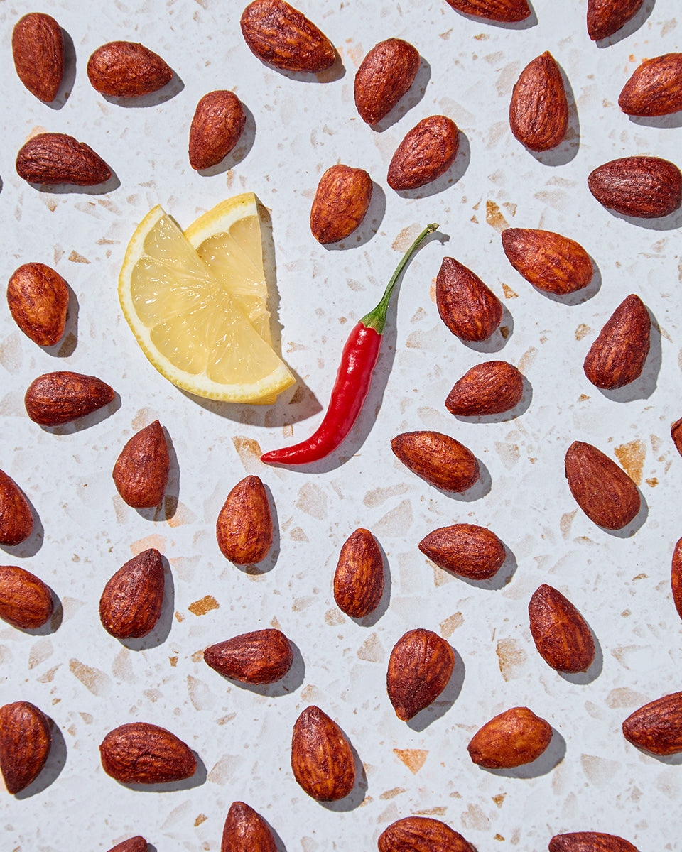 Mandorla tostata al gusto di limone e peperoncino