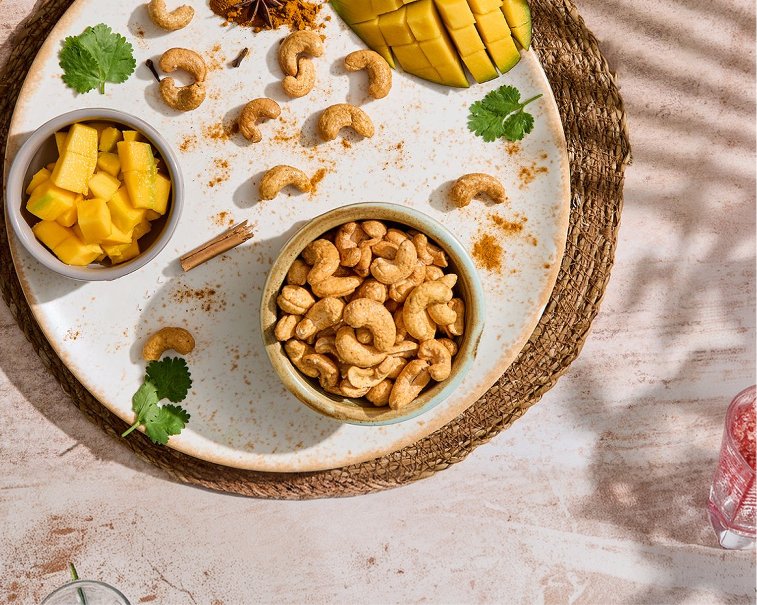 Anacardi tostati al gusto di chutney di mango