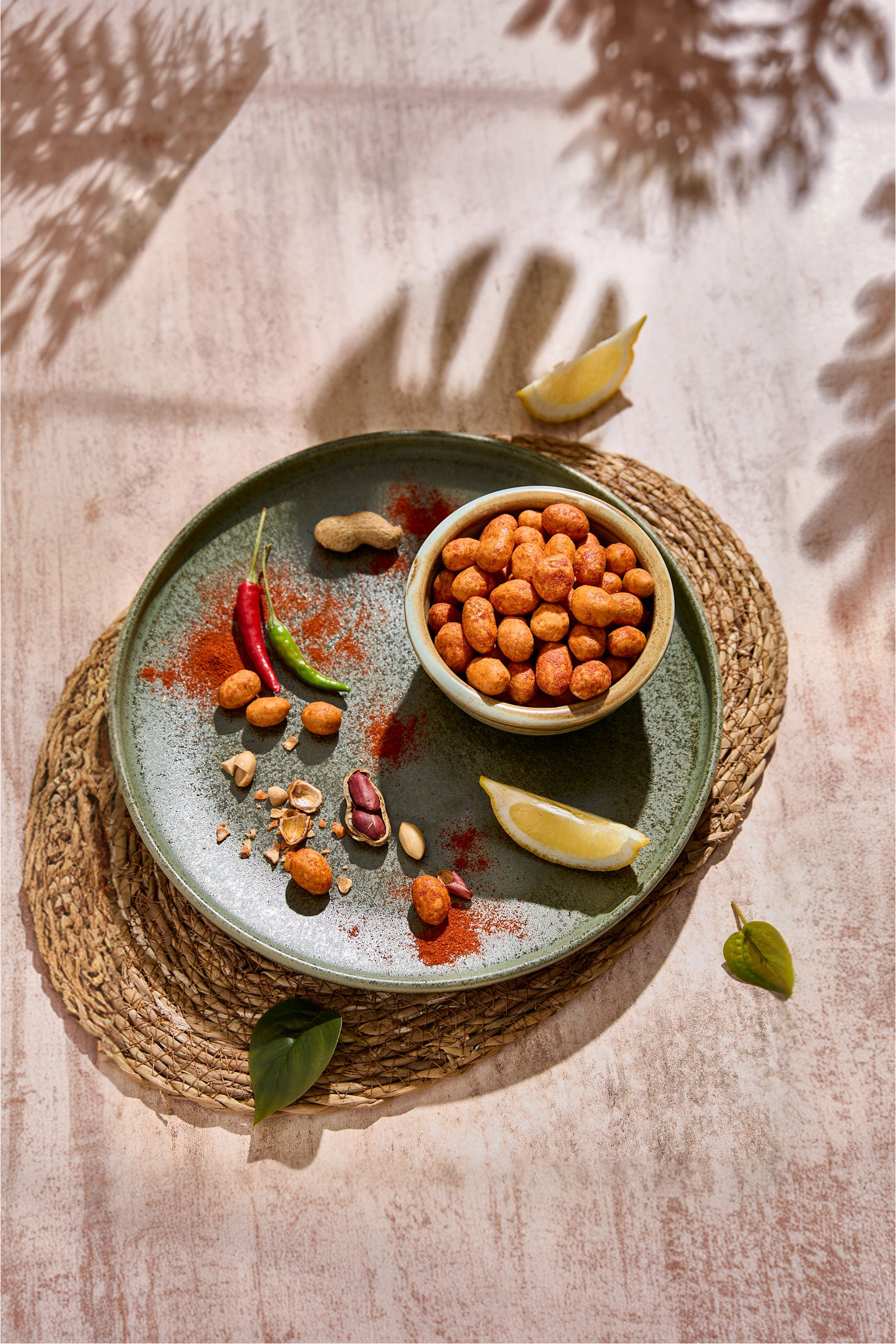 Cacahuete krikri crujiente sabor chili limón