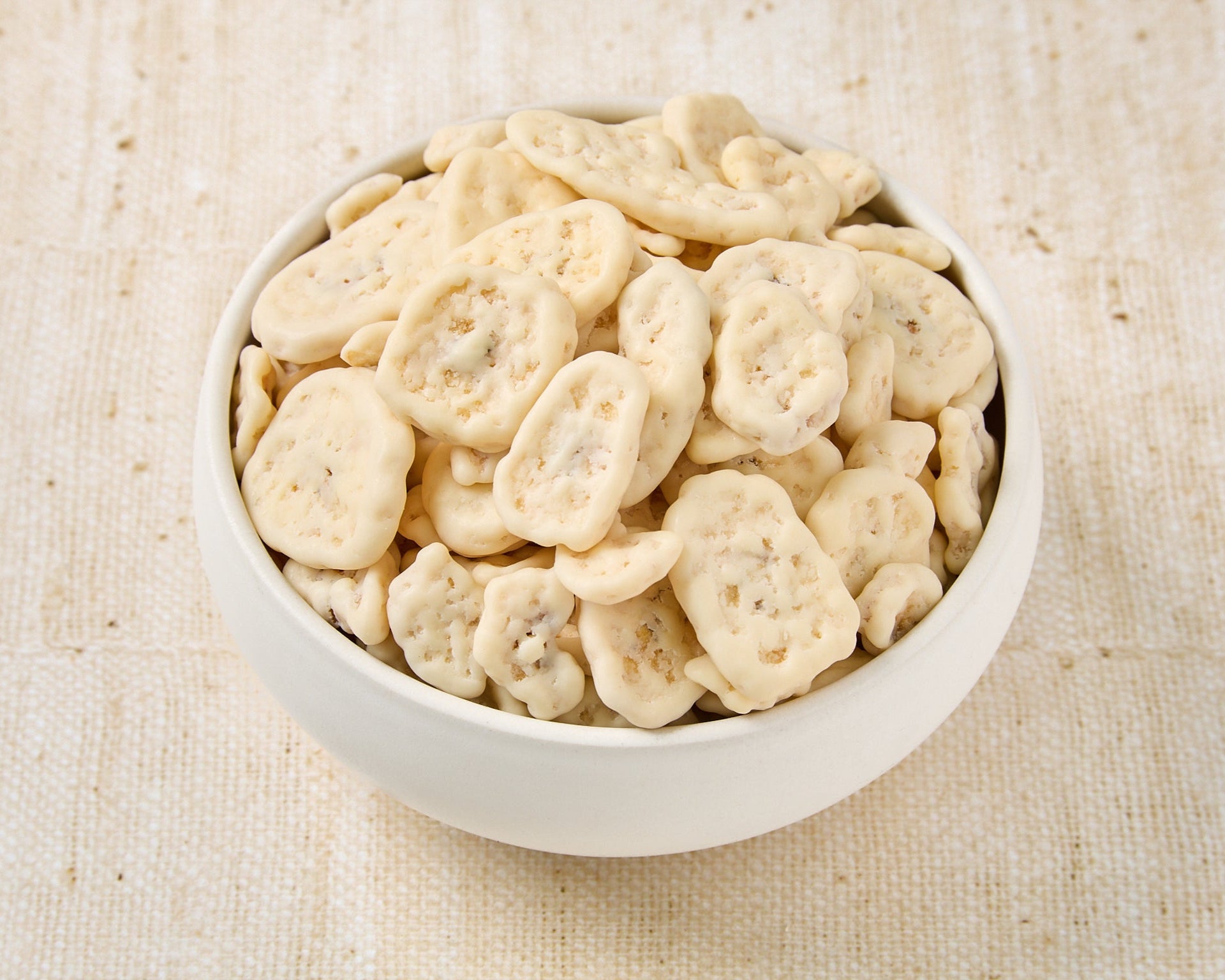 Plátano chips bañados en yogur