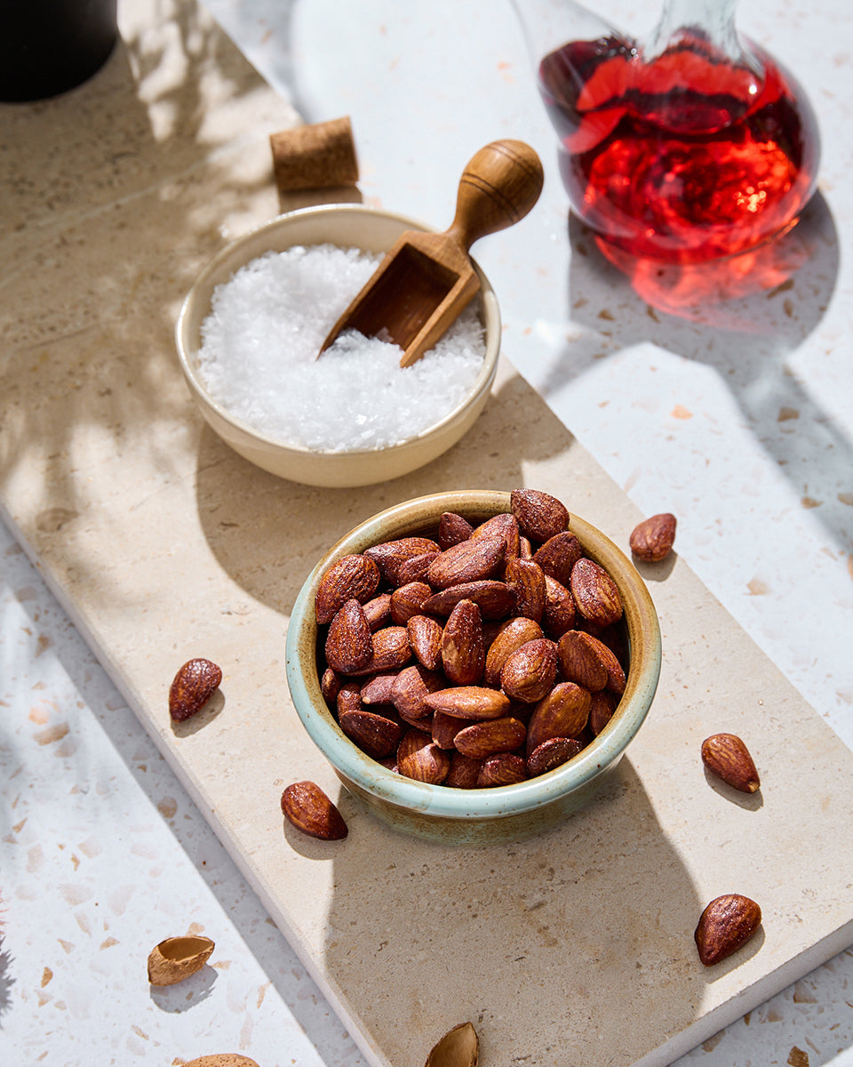 Almendra tostada sabor sal y vinagre