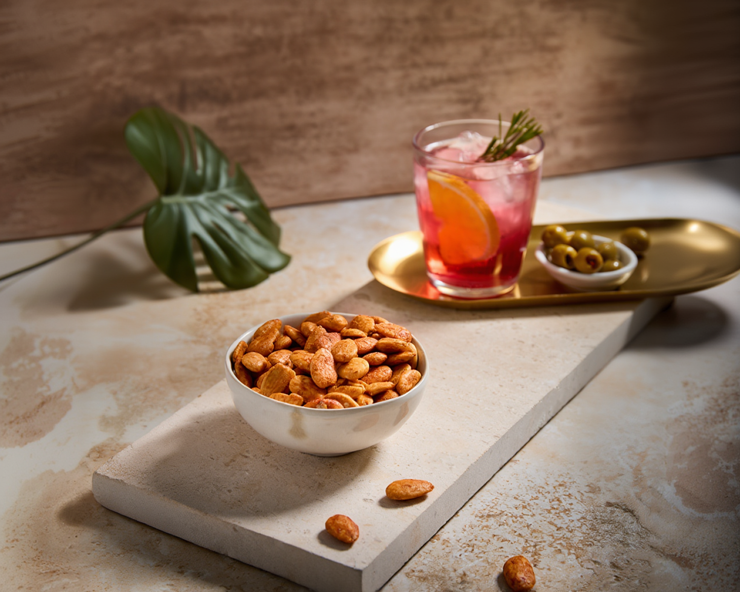 Roasted almonds with Spanish paprika