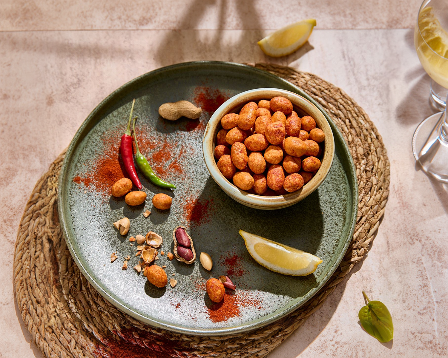 Cacahuete krikri crujiente sabor chili limón