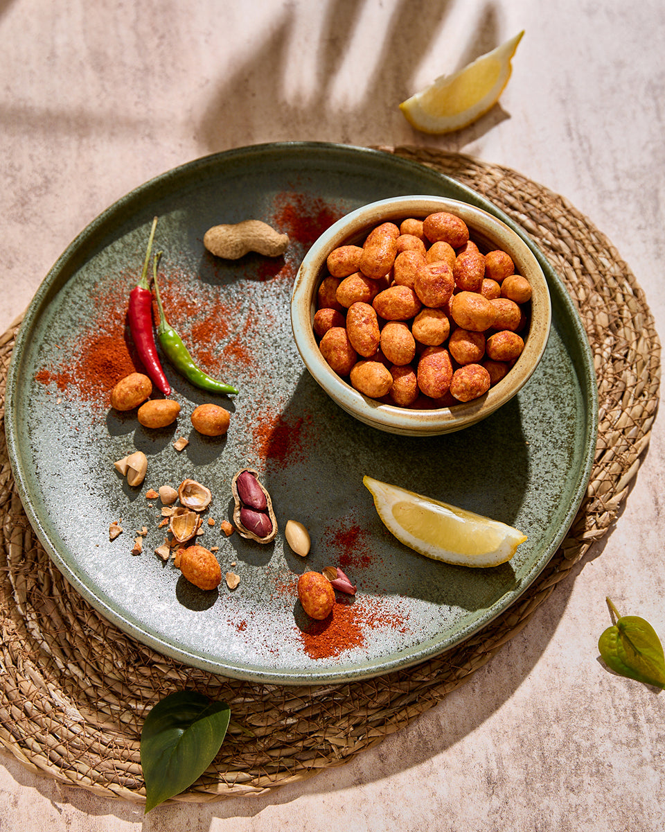 Cacahuete krikri crujiente sabor chili limón