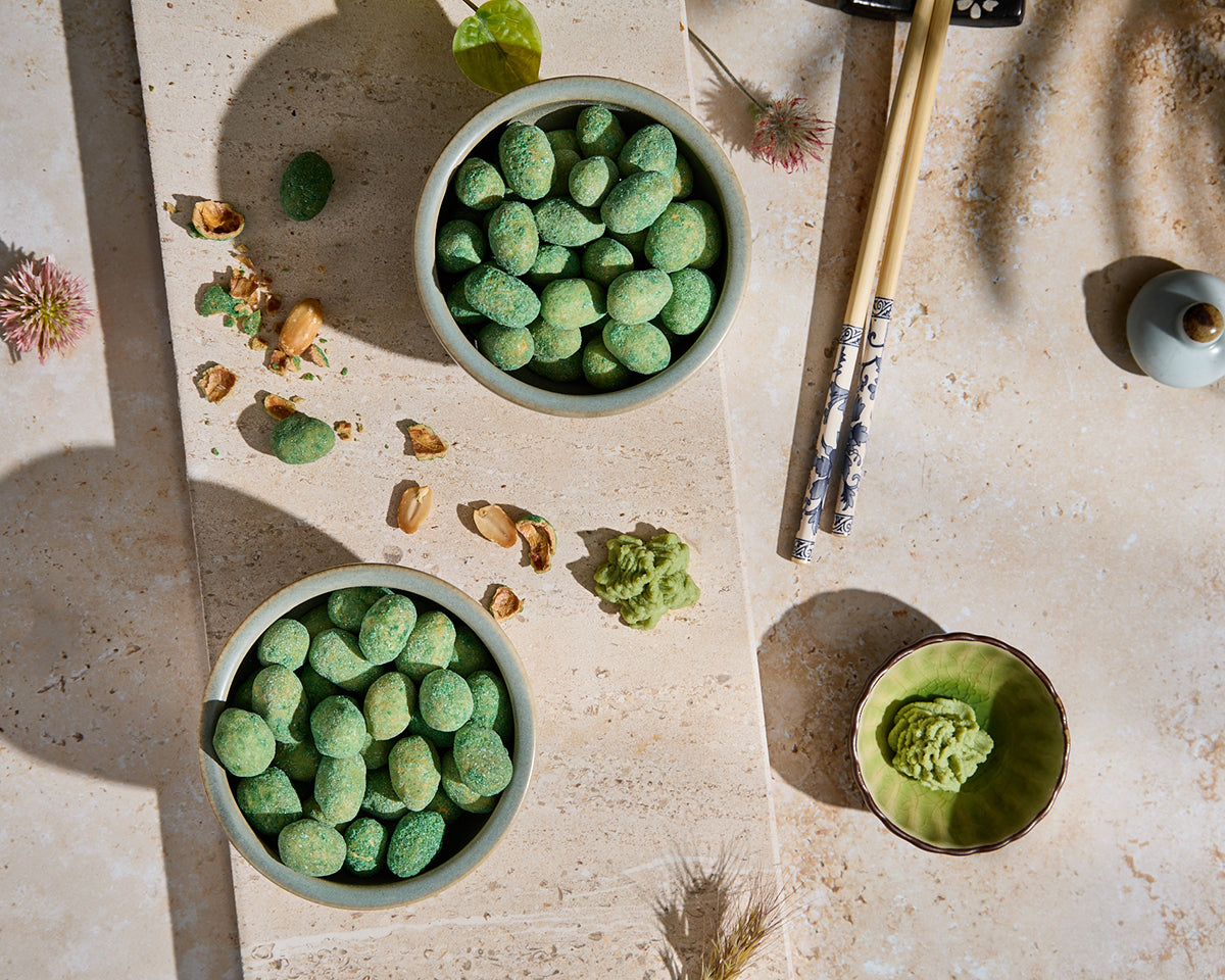 Cacahuete krikri crujiente sabor wasabi