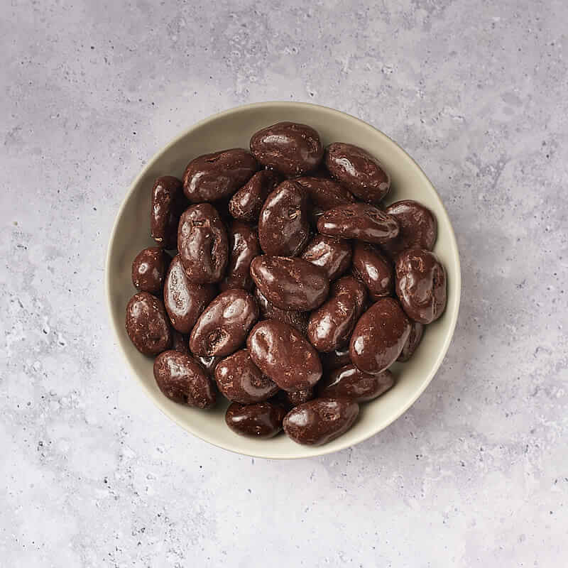 Dátiles bañados en chocolate negro