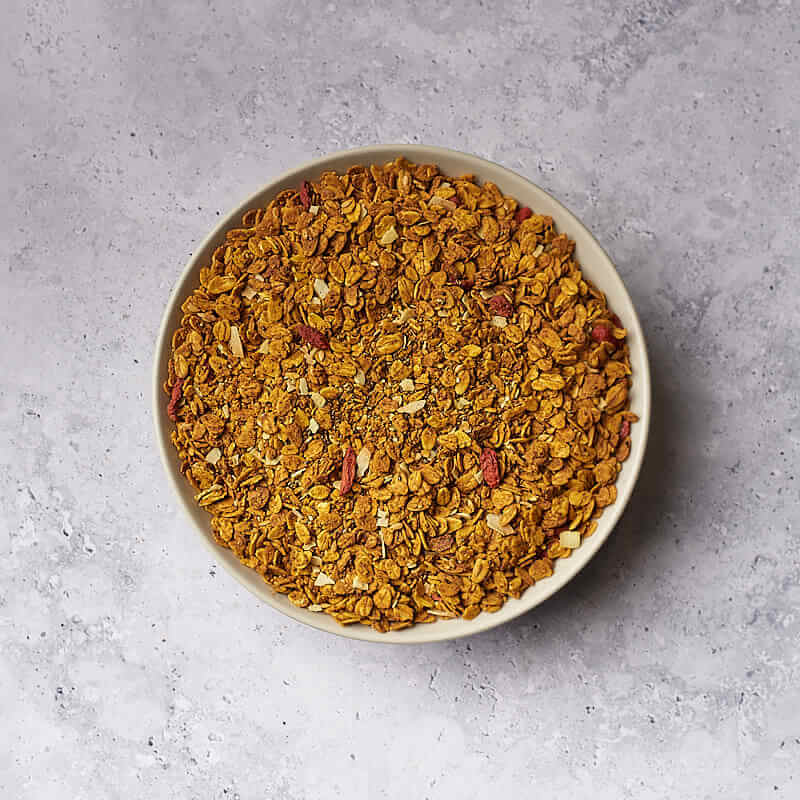 Granola cúrcuma y coco