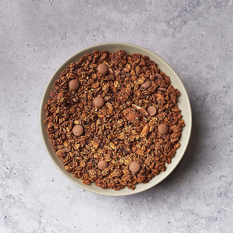 Granola chocolate y almendra